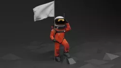 Low poly astronaut Low-poly 3D model