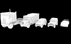Low poly cars Low-poly 3D model