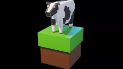 Low poly cow Low-poly 3D model