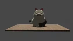 Machiavelli or cat from Luca 3D model