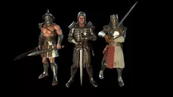 Medieval warrior pack Low-poly 3D model