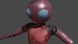 Messy robot 3D model