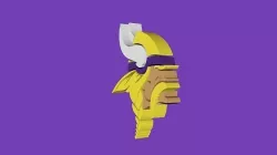 Minnesota Vikings Team Logo 3D model