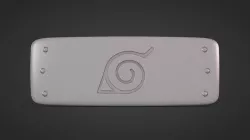 Naruto - Konoha - Hidden Leaf Village Low-poly 3D model