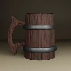 Old Beer Mug 3D model