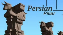 Persian Pillar 3D model