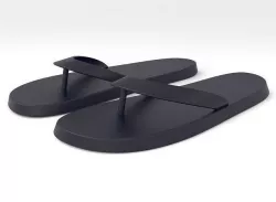 Plain sandals 3D model