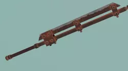 Post-apocalyptic homemade two-handed sword  3D model