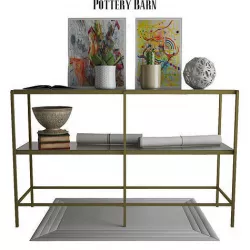 Pottery Barn Leona Console Table 3D model
