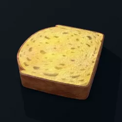 Pound Cake Low-poly 3D model