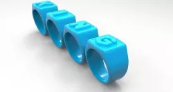 Printable King Ring 3D model