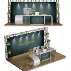 Reception and exhibition stand 3D model