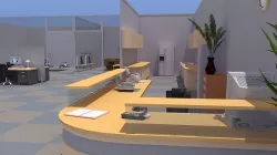 Retro Office Gym Low-poly 3D model