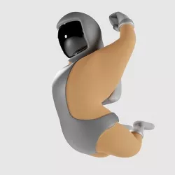Rigged Cartoon Space Man Character - Toon Astronaut or Cosmonaut 3D model
