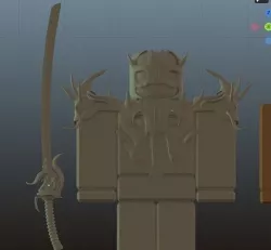 Roblox Reaper and Cthulhu assets Low-poly 3D model