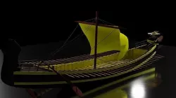 Sailing Vessel Low-poly 3D model  Low-poly 3D model
