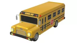 School bus cartoon 3D model
