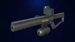 Sci-fi Guns  Low-poly 3D model