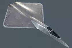 Sci Fi Jet Fighter Low-poly 3D model