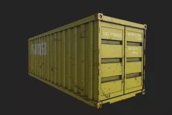 ship container -- Rust 3D model