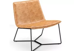 Slope Leather Lounge Chair westelm 3D model
