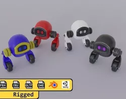 Small Robot-S1 Low-poly 3D model