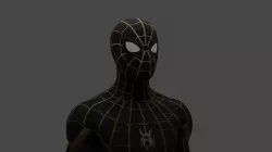 Spider-Man black and gold No way home 3D model