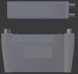 Sport Intercooler  Low-poly 3D model