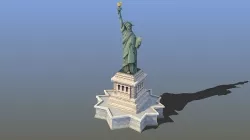 Statue of Liberty VR Low-poly 3D model