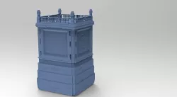 Statue Stand Tower 3D model