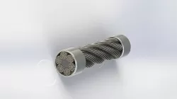 Steel rope sample GOST 7668 3D model