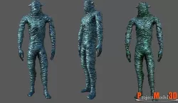 Strange creature Low-poly 3D model