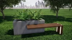 Street Bench  3D model