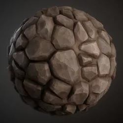 Stylized Rocks Material 3D model