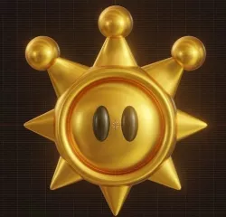 Super Mario Sunshine Shine Sprite 3D model