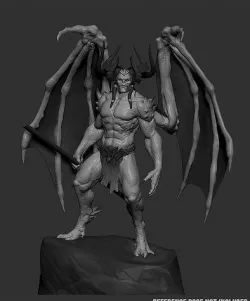 T pose Demon 3D model