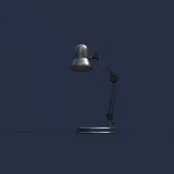 Table rust lamp Hi-poly  3D model