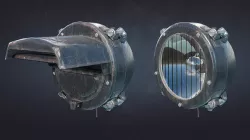 Tank Headlight FG-127 FG-126 FG-125 Low-poly 3D model
