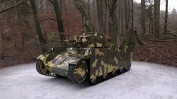 Toldi IIIa - Hungarian WW2 Light Tank Low-poly 3D model