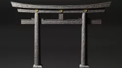 Torii Gateway Low-poly 3D model
