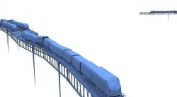 Train track extended 3D model