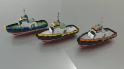 tugboat anugerah 3D model