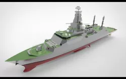 Type 26 Frigate anti submarine I 3D model