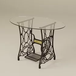 Vintage Table - Singer Sewing Machine Stand 3D model
