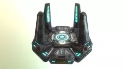 warp gate teleport Low-poly 3D model