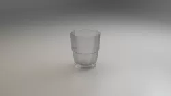 Water Cup Low-poly 3D model