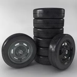 Wheel Lada 3D model