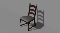 Wooden Chair 3D model