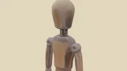 Wooden mannequin 3D model