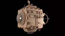 Wooden submarine 3D model